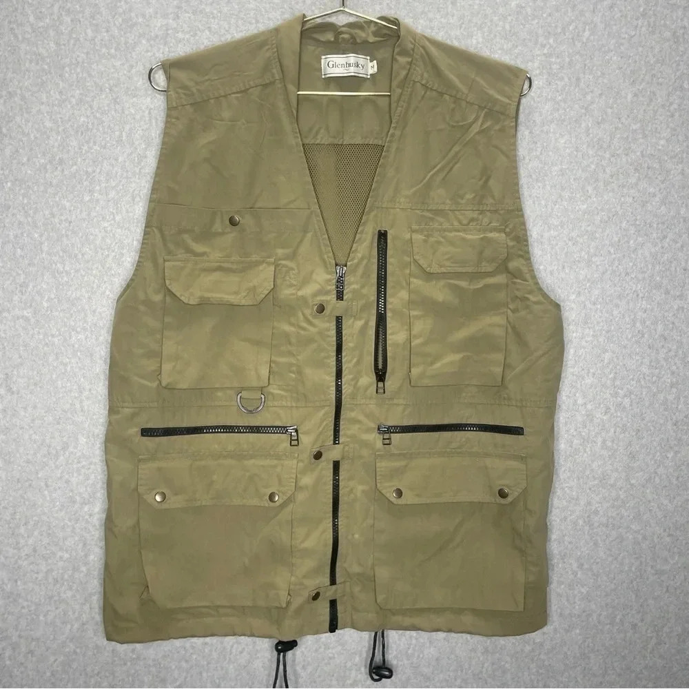 VTG Glenhusky of Scotland Fisherman Hunter Utility Cargo Zipped Vest